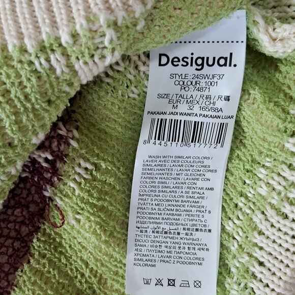 Desigual V-Neck Sweater - Picture 8 of 9
